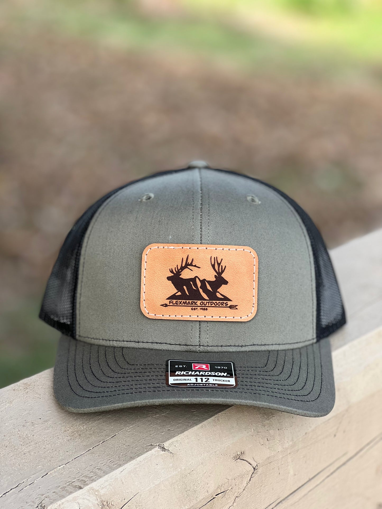 Trucker Hat with Rounded Center Patch (Multiple Color Options)