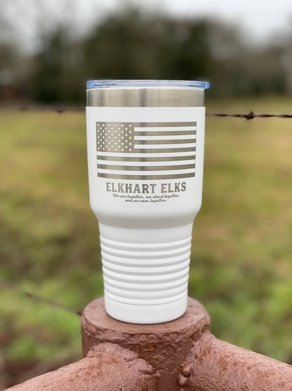 White 30 oz. Tumbler with Brand or Logo