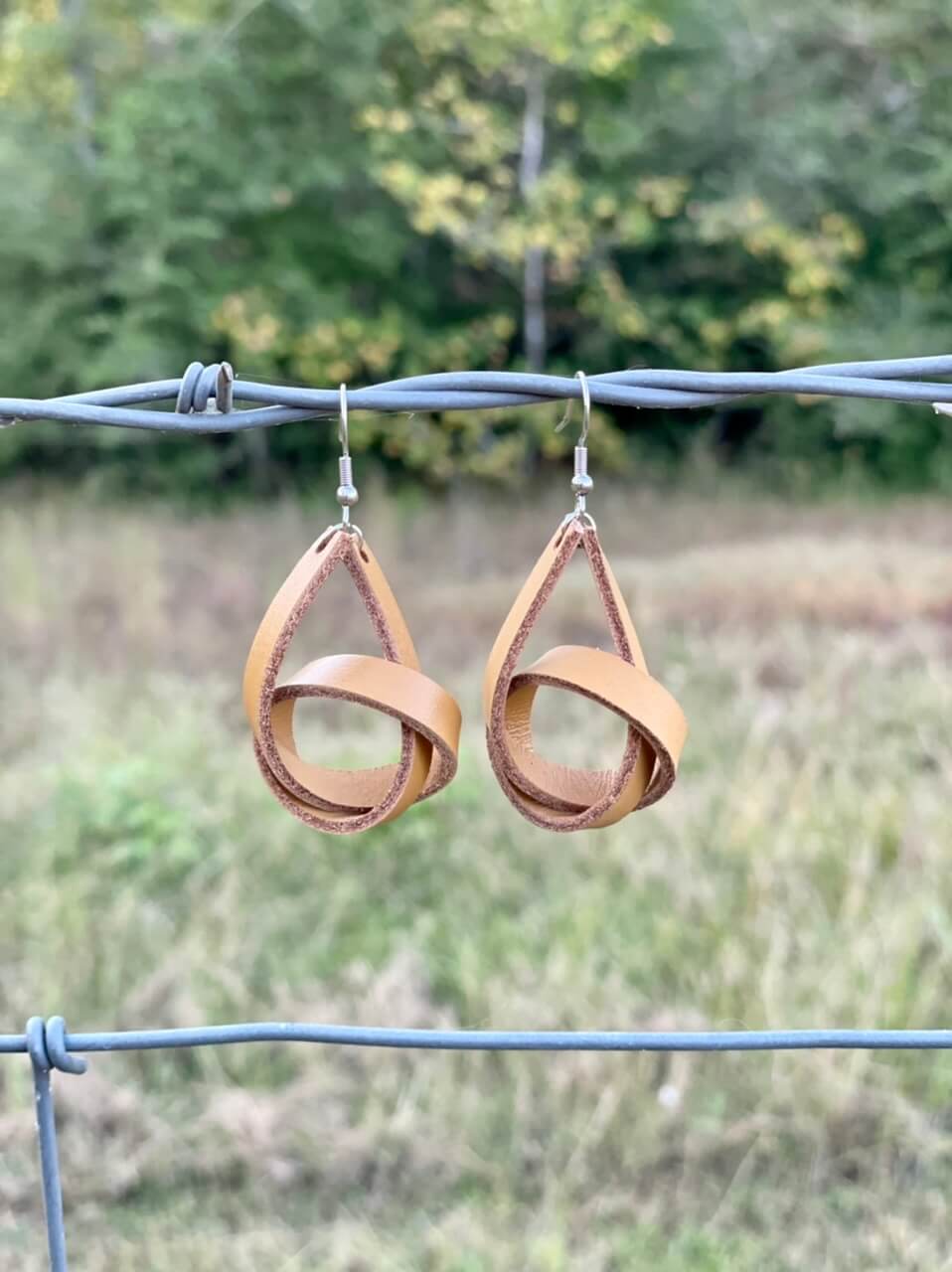 Mustard Leather Knots