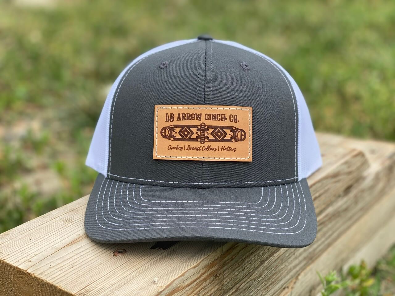 Trucker Hat with Rectangular Center Patch (Multiple Color Options)