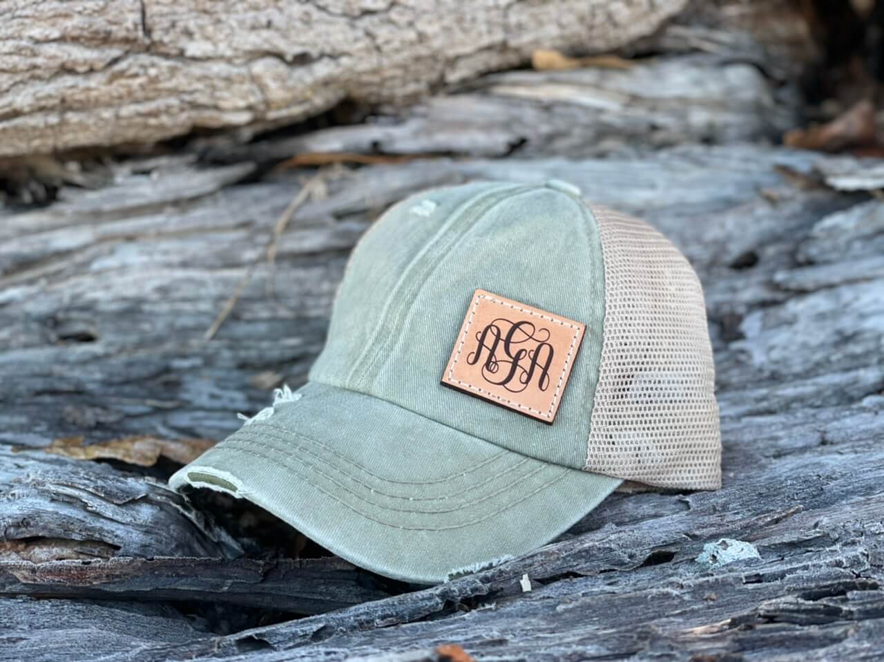 Women's CC Criss-Cross Back Hat with Side Patch (Multiple Color Options)