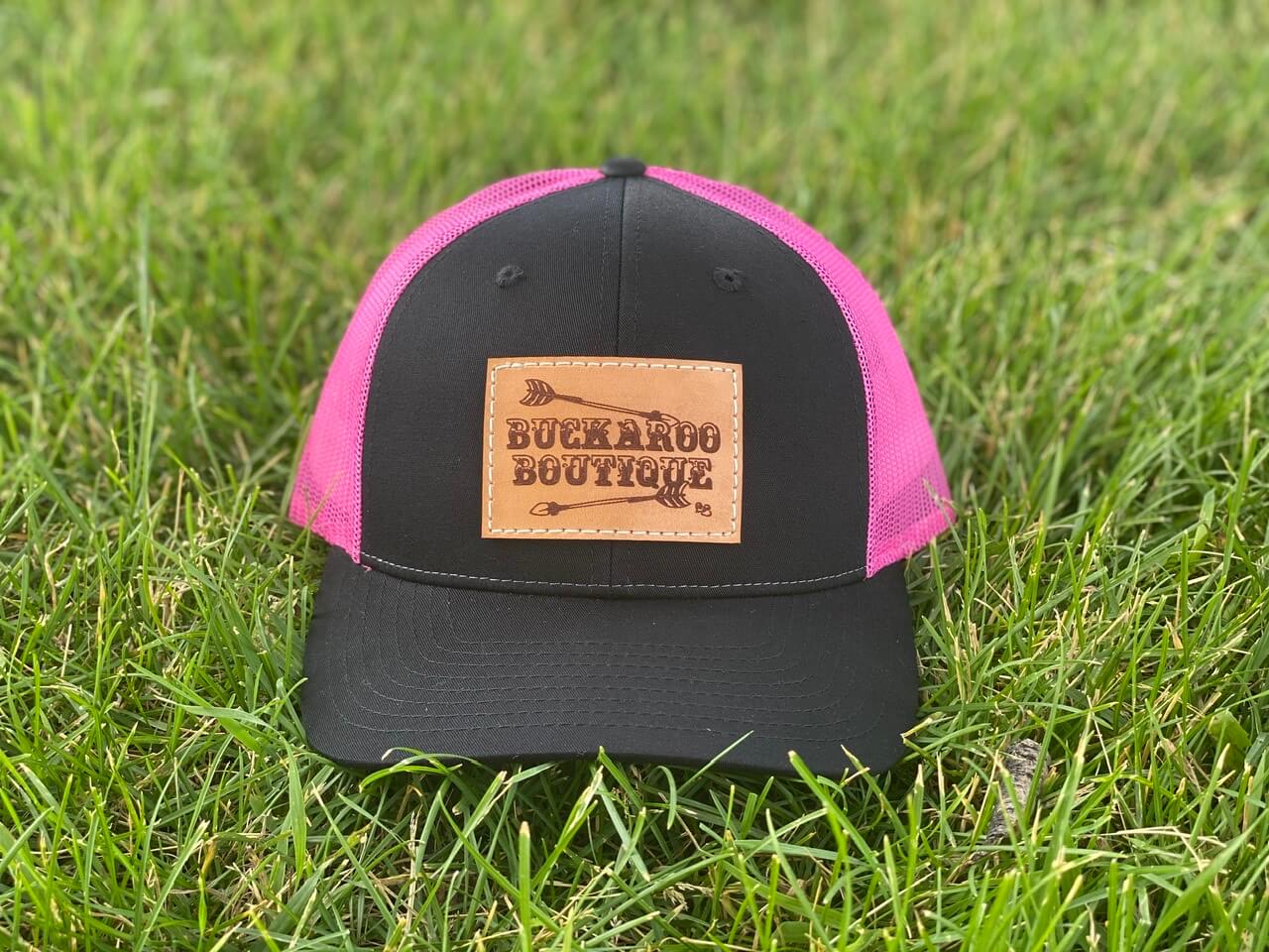 Trucker Hat with Rectangular Center Patch (Multiple Color Options)