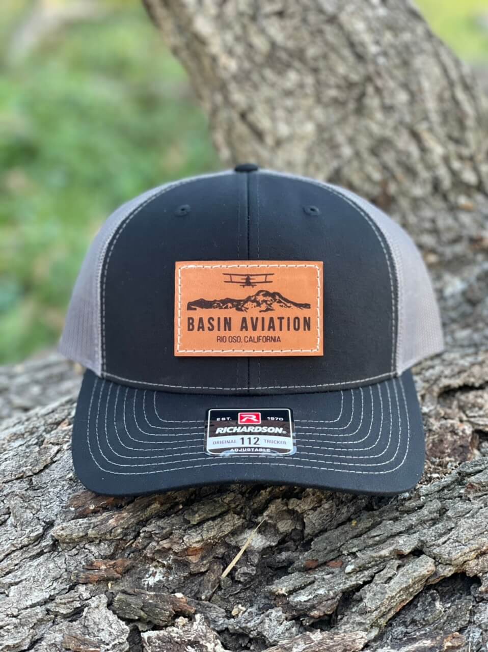 Trucker Hat with Rectangular Center Patch (Multiple Color Options)