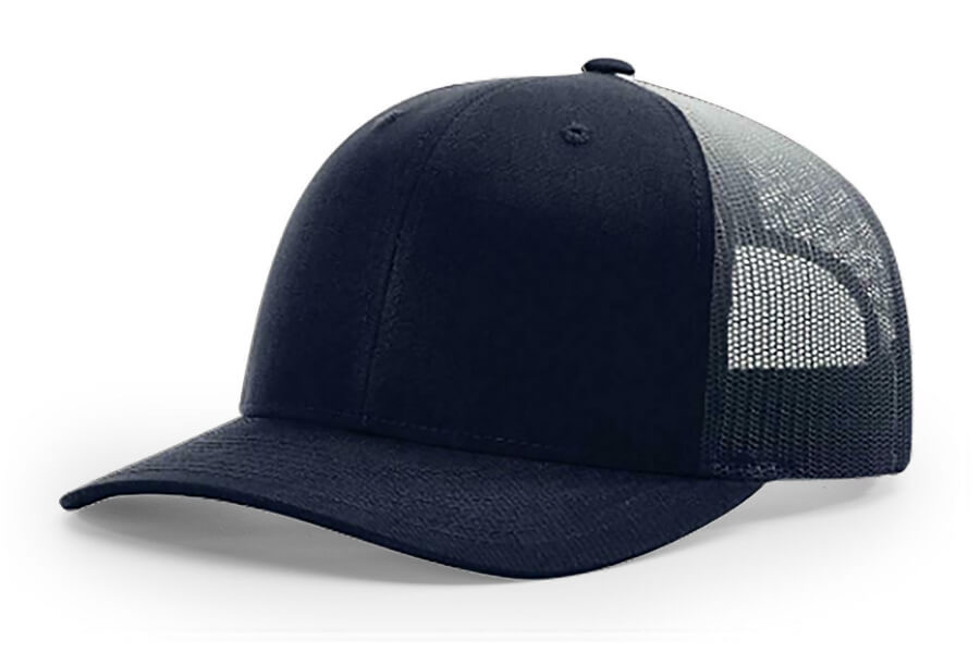 Trucker Hat with Rectangular Center Patch (Multiple Color Options)