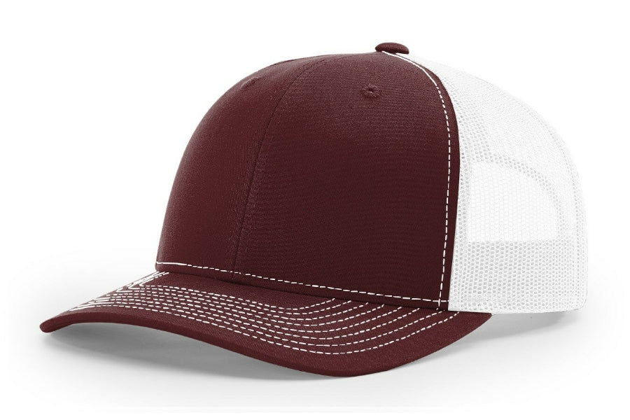 Trucker Hat with Rectangular Center Patch (Multiple Color Options)