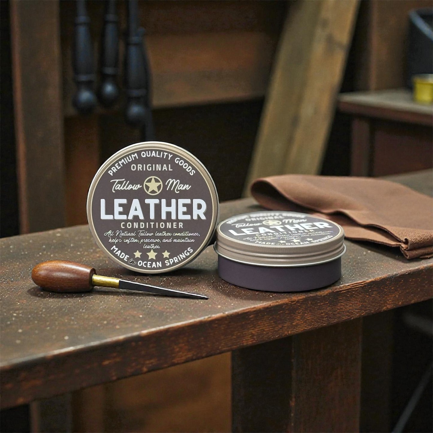 Tallow Man Leather Conditioner – 2.5 oz
