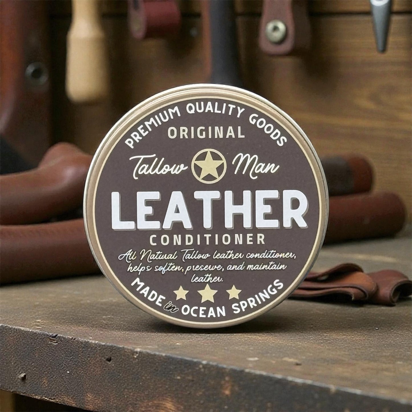 Tallow Man Leather Conditioner – 2.5 oz