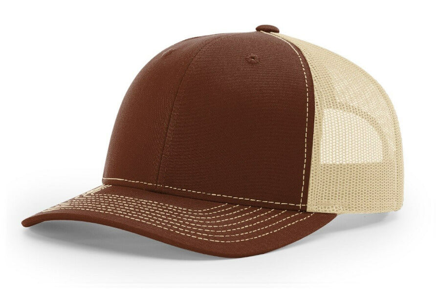 Trucker Hat with Circular Center Patch (Multiple Color Options)