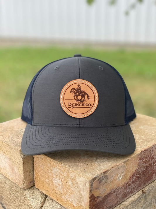 Trucker Hat with Circular Center Patch (Multiple Color Options)