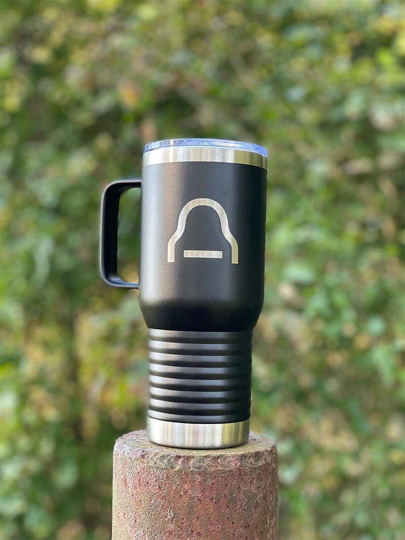 Black 20 oz. Travel Mug with Brand or Logo