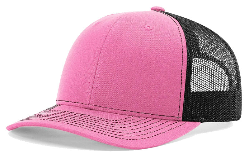 Trucker Hat with Rounded Center Patch (Multiple Color Options)